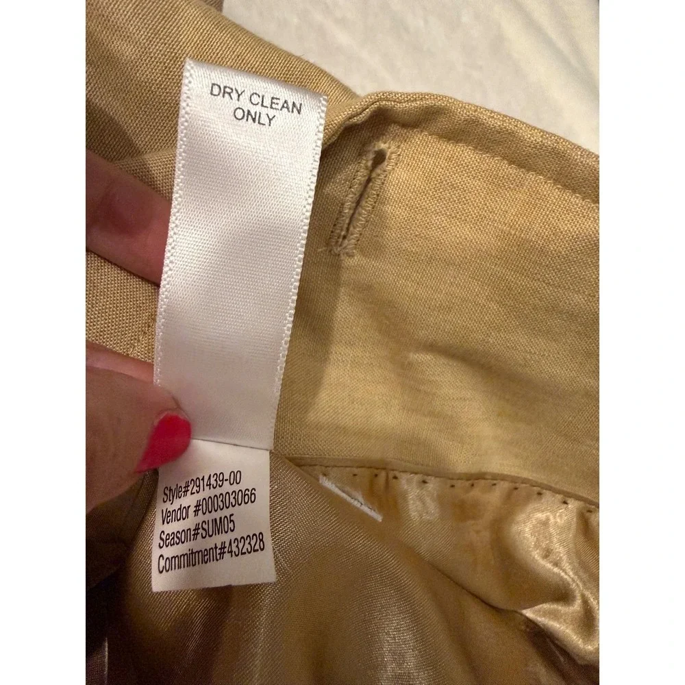 Banana Republic Blazer‎ Mens 38S Tan Linen Cotton Blend 3 Button Coat Jacket